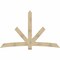 Ekena Millwork Alberta Rough Sawn Timber Gable Bracket, Douglas Fir, 96"W x 60"H x 6"D x 6"F, 15/12 Pitch GBW096X60X0606ALB00RDF - alternate 1